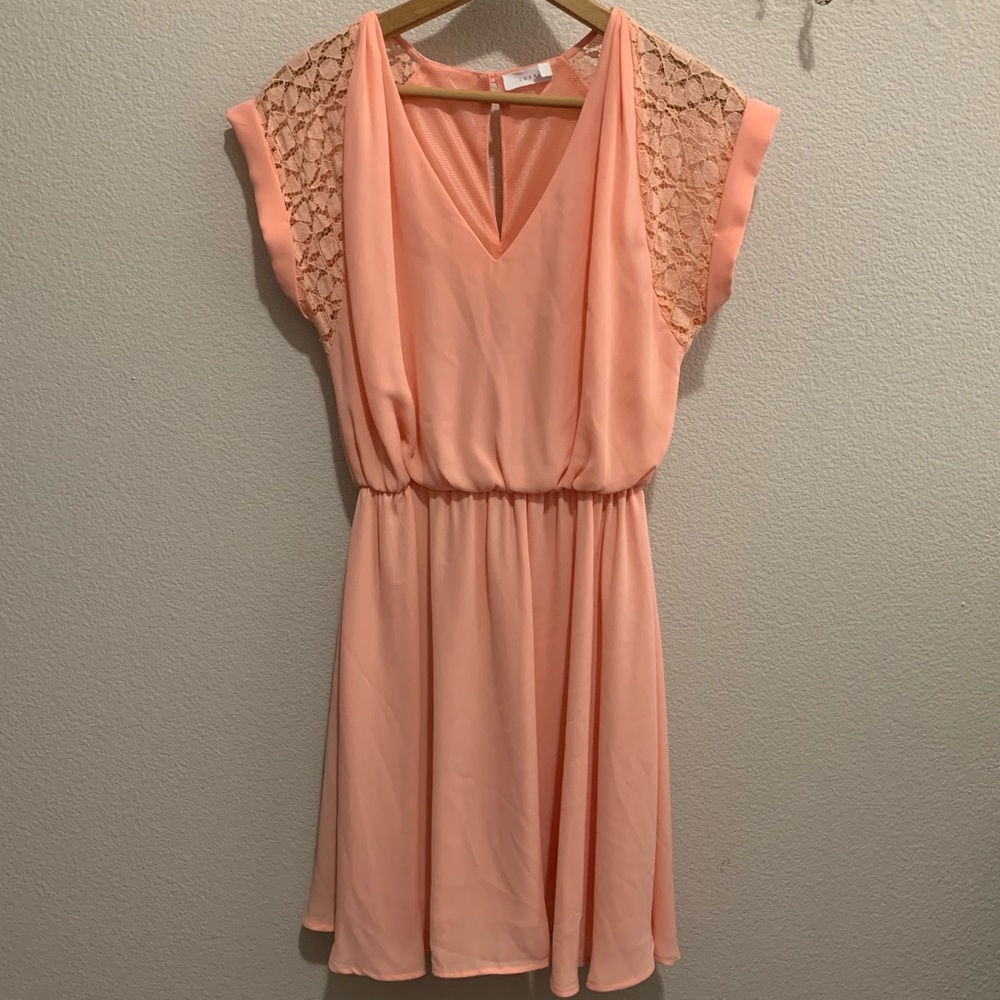 Peach Spring Dress